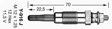 5906 NGK Свеча накаливания